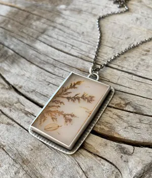 Dusk Dendrite ~Delicate Custom Silver Work with 18" Chain