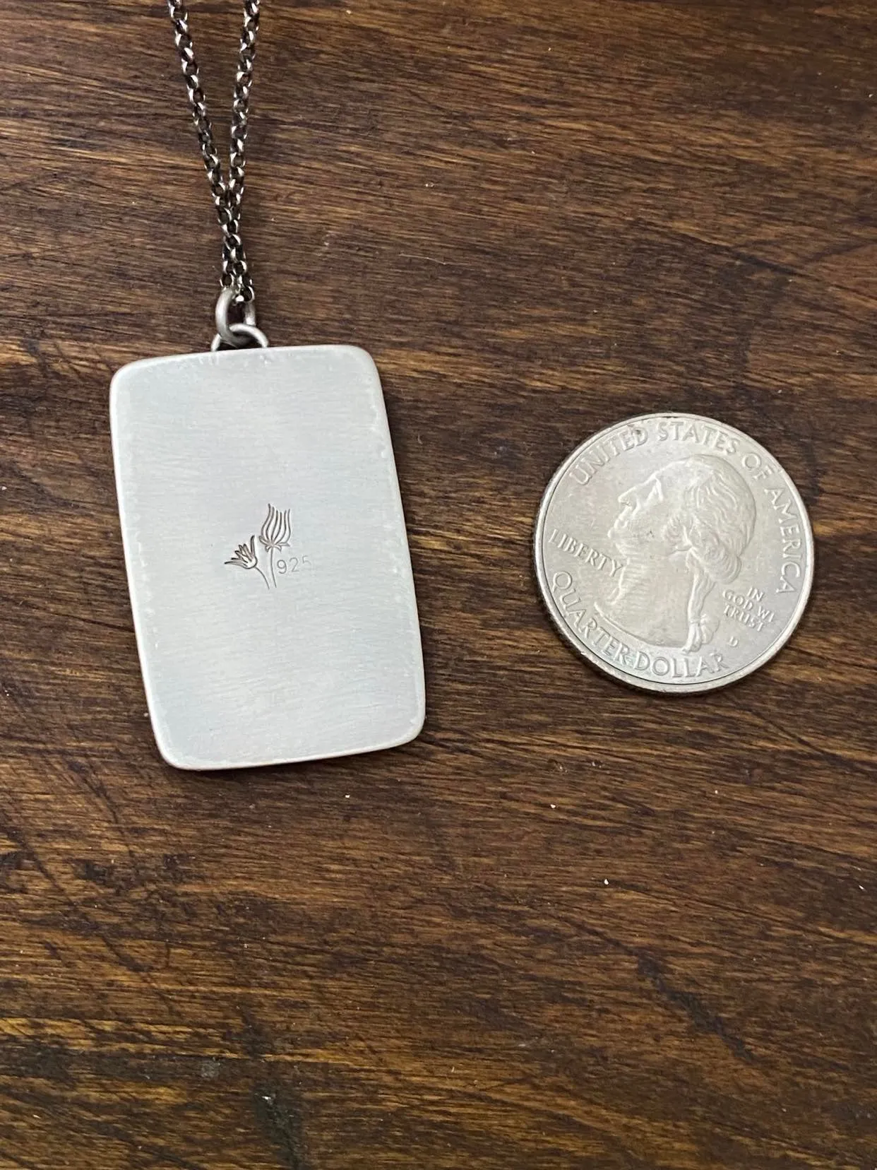 Dusk Dendrite ~Delicate Custom Silver Work with 18" Chain