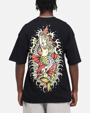 Ed Hardy Mermaid T-Shirt Black