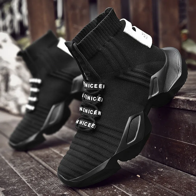 Elastic Trend High-Top Shoes Sports Socks Shoes