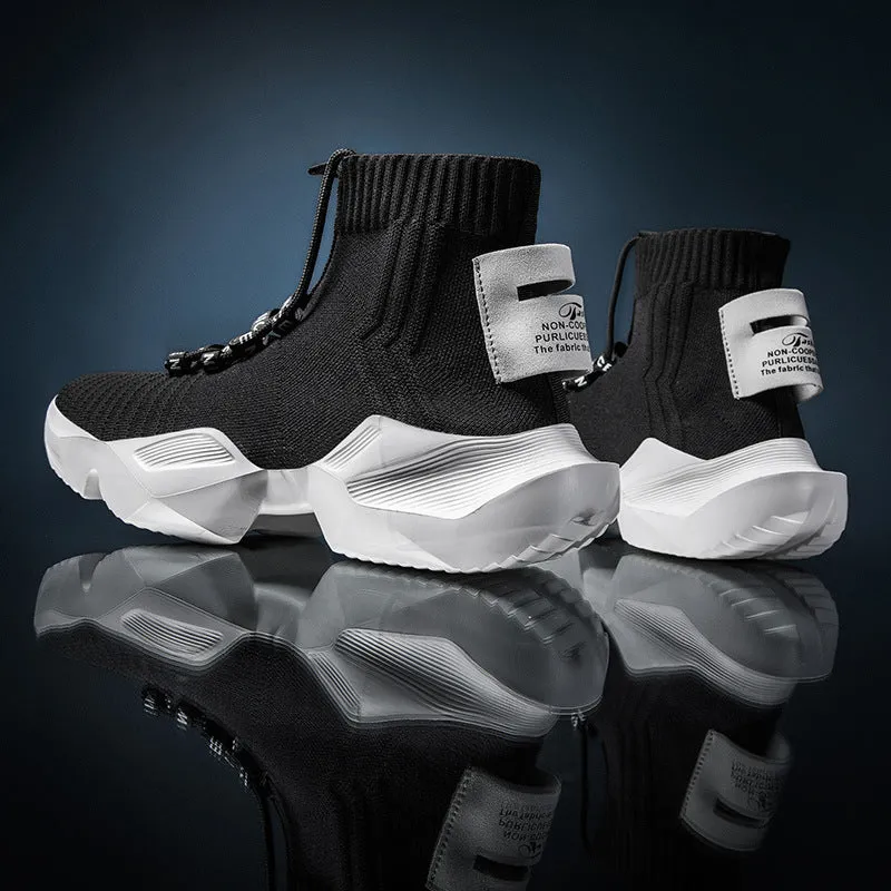 Elastic Trend High-Top Shoes Sports Socks Shoes