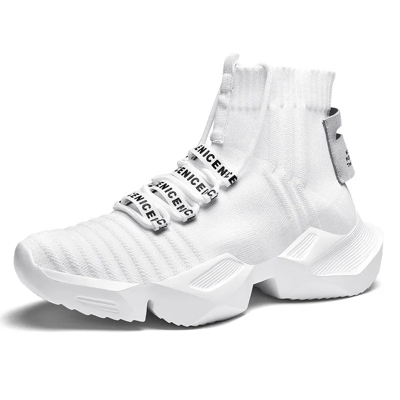 Elastic Trend High-Top Shoes Sports Socks Shoes