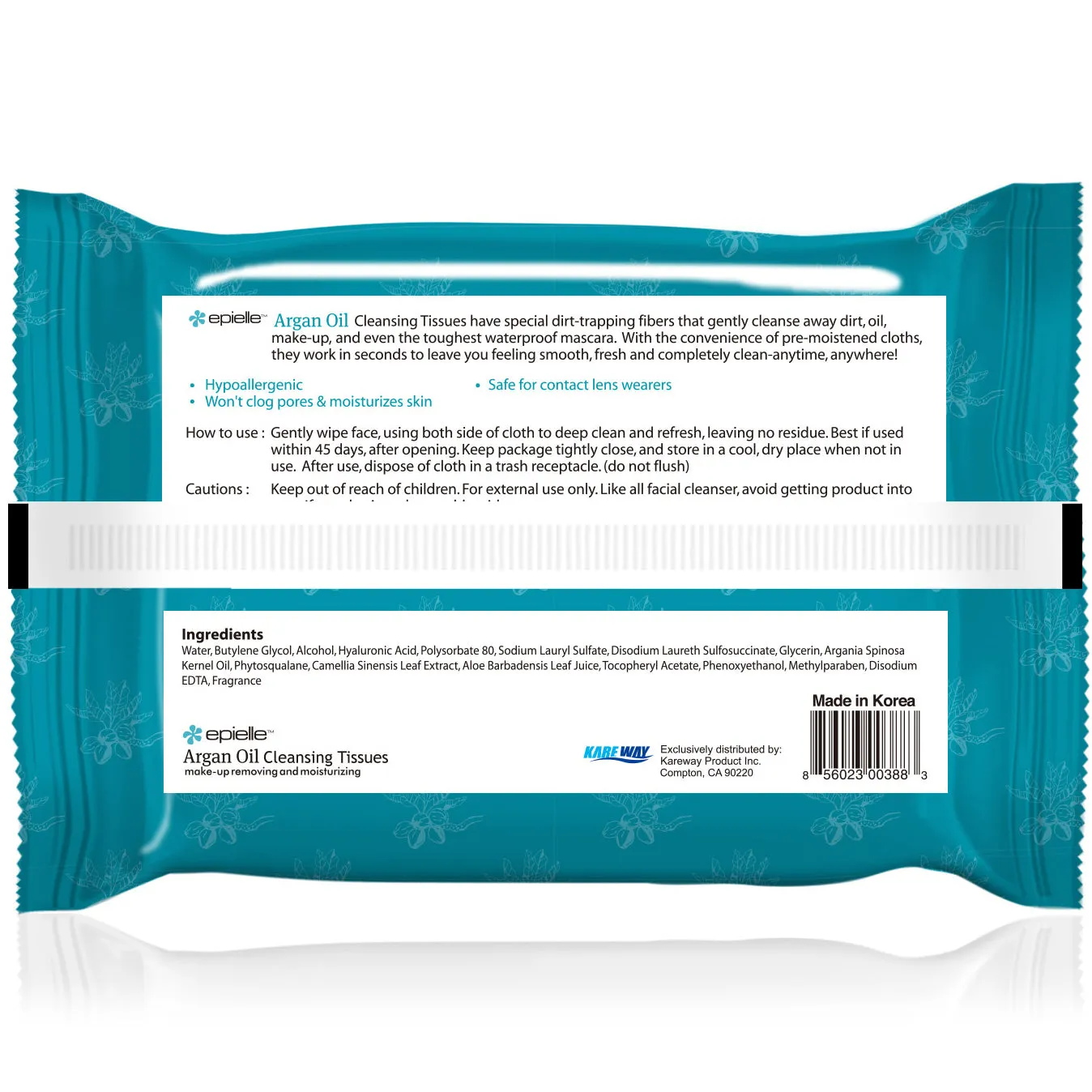 epielle Argan Oil Facial Cleansing Tissues | 30ct
