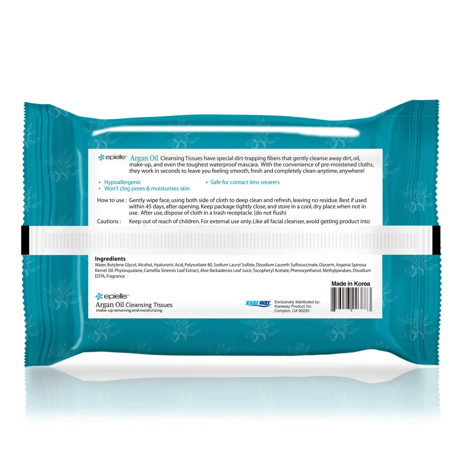 epielle Argan Oil Facial Cleansing Tissues | 60ct