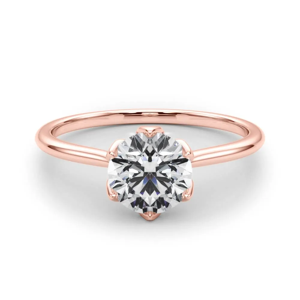 Esme Round Diamond Solitaire Engagement Ring