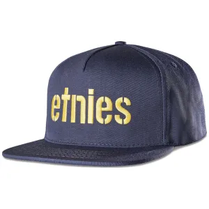 ETNIES CORP SNAPBACK [NAVY/YELLOW] OS
