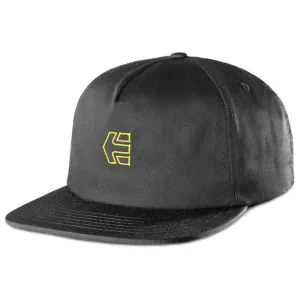 ETNIES ICON STRAPBACK HAT [BLACK/YELLOW] OS