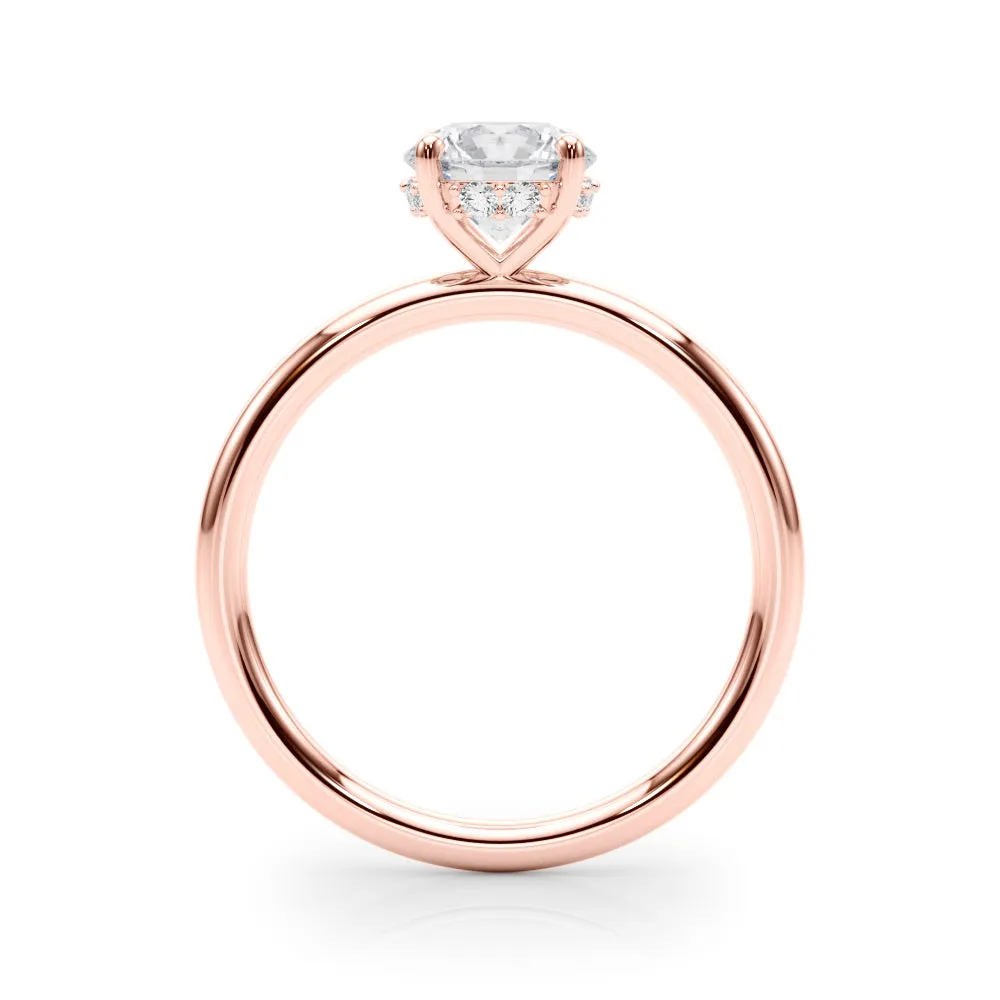 Eva Round Lab Grown Diamond Solitaire Engagement Ring IGI Certified