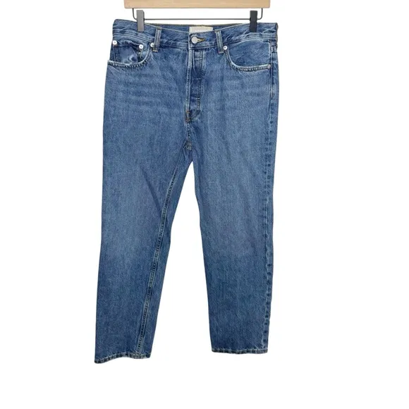 EVERLANE The Relaxed Straight Jeans Button Fly Women’s Size 27 Organic Cotton