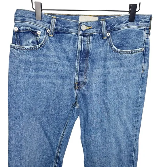 EVERLANE The Relaxed Straight Jeans Button Fly Women’s Size 27 Organic Cotton