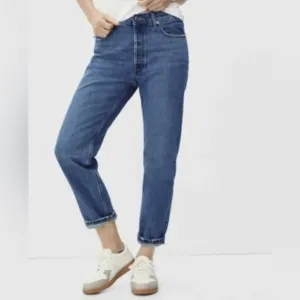 EVERLANE The Relaxed Straight Jeans Button Fly Women’s Size 27 Organic Cotton
