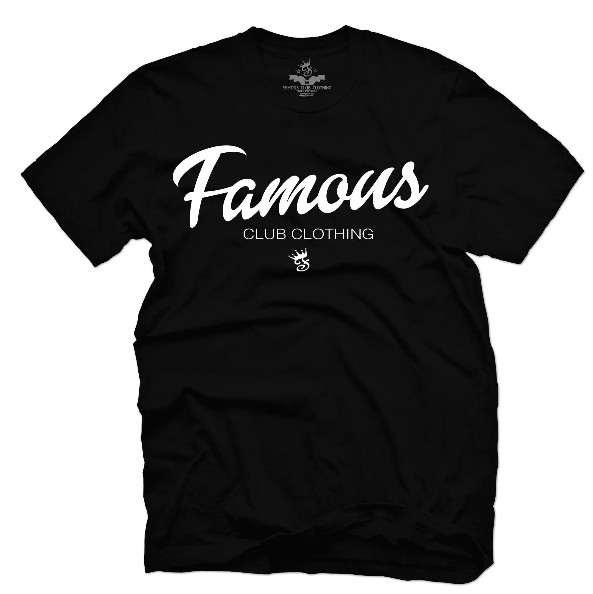 FAMOUS SCRIPT T-SHIRT (BLK/WHT)