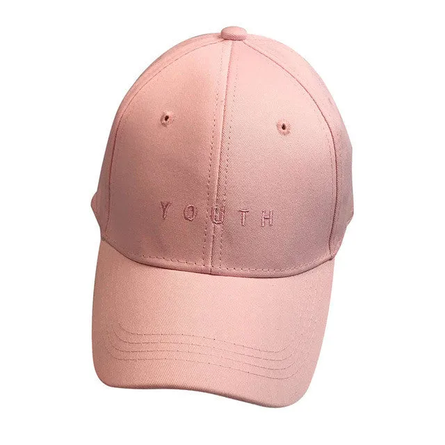 Fashion Letter Solid Ajustable Snapback baseball Cap