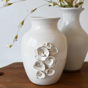 Floral Vase White