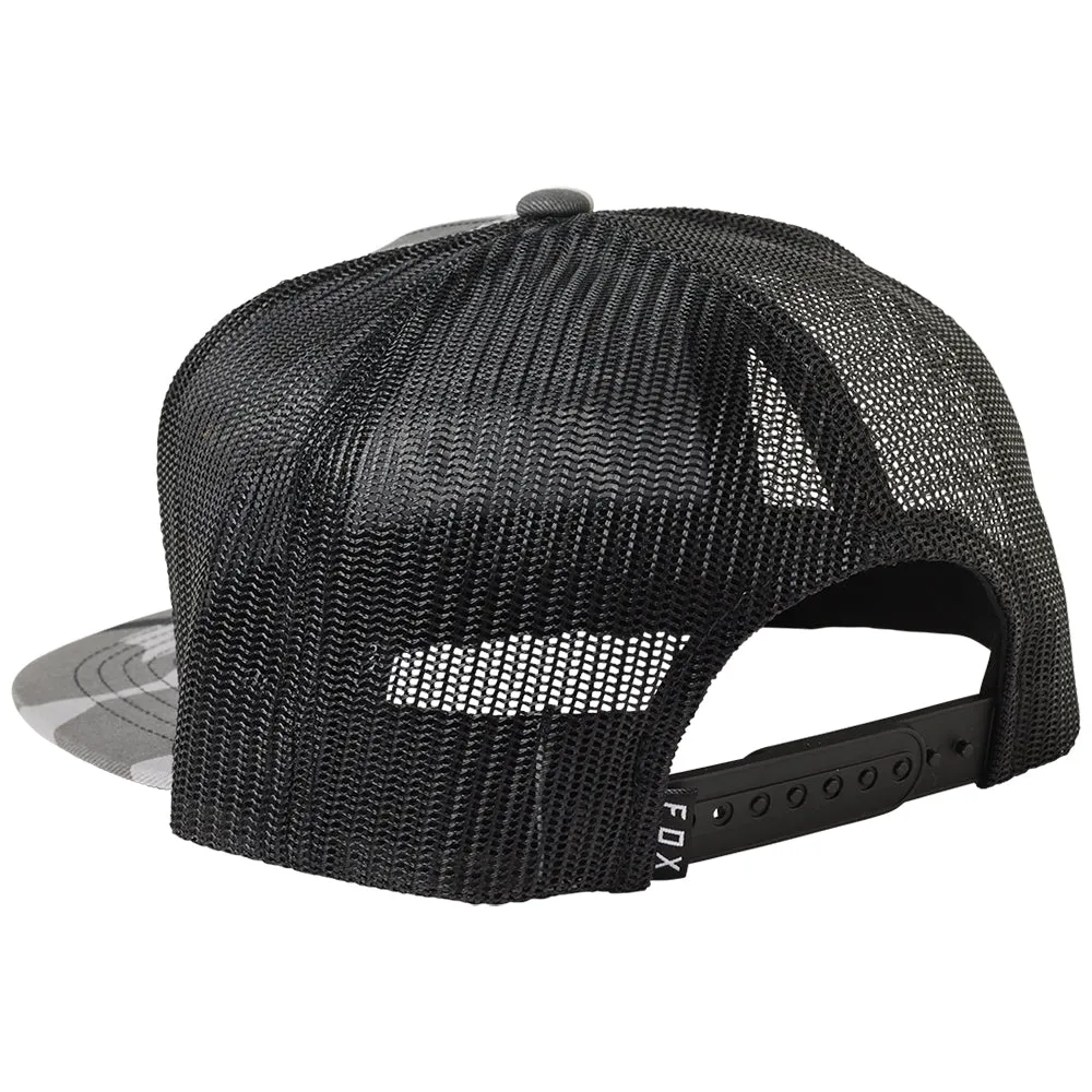 FOX PINNACLE MESH SNAPBACK HAT [BLACK CAMO] OS