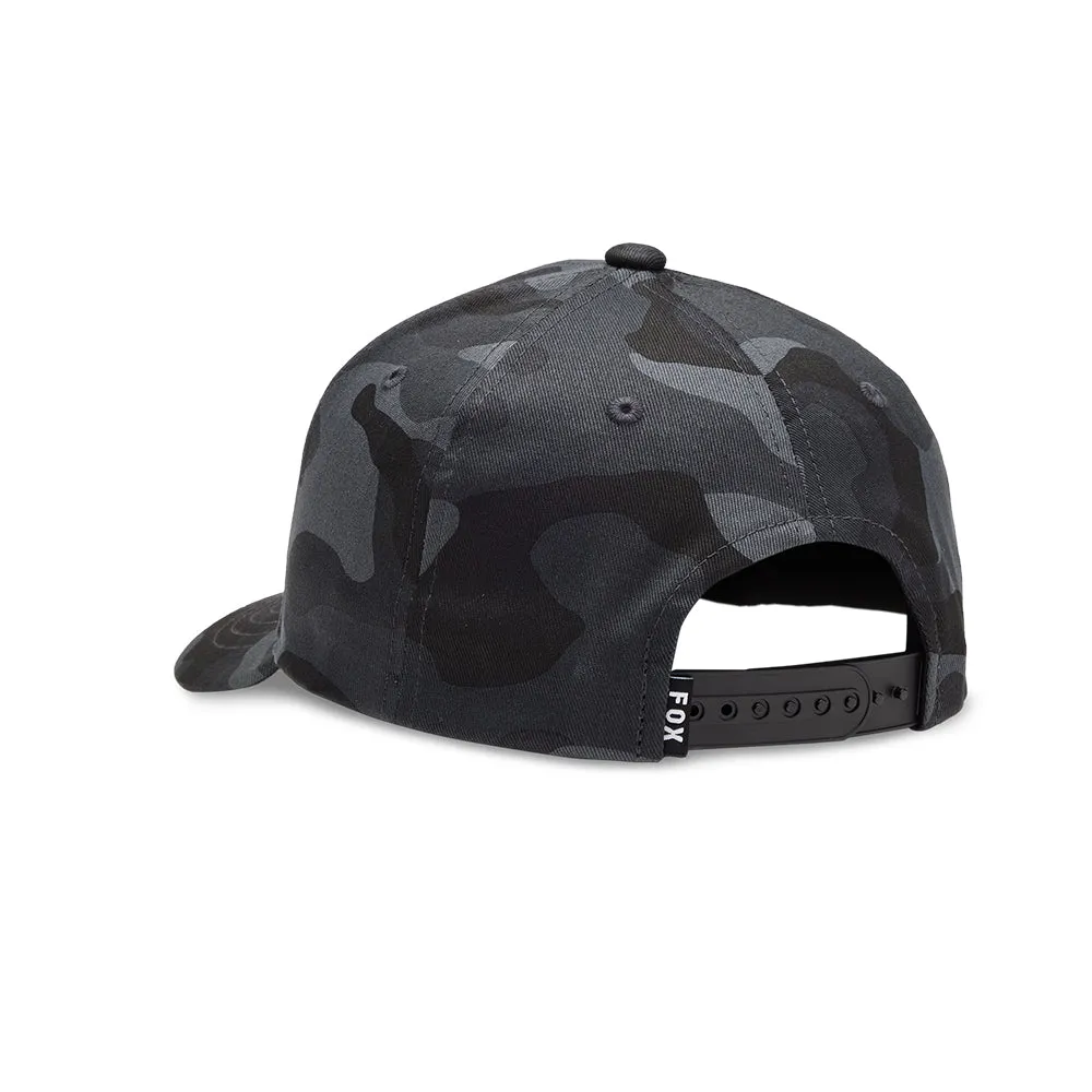 FOX YOUTH FOX HEAD CAMO 110 SNAPBACK HAT [BLACK CAMO]
