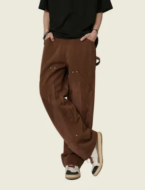 FSW® Brown Baggy Wide Cargo Pants
