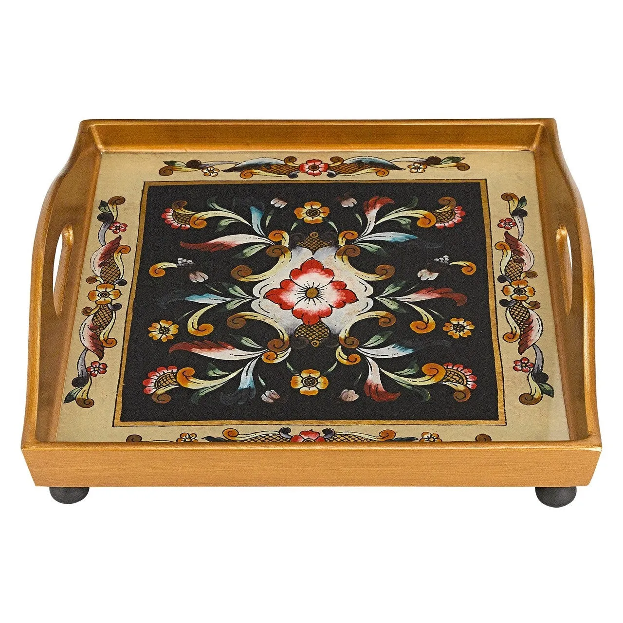 Gemstone Black 12 Square Tray