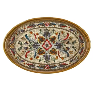 Gemstone Sand Oval Tray