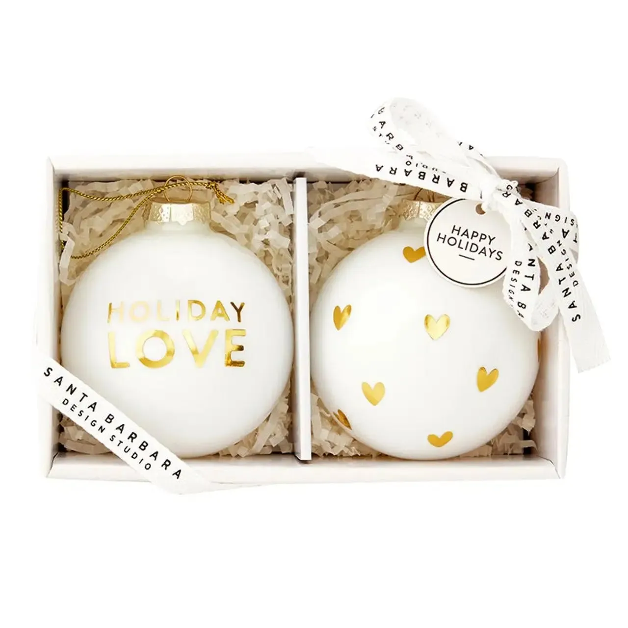 GLASS CHRISTMAS ORNAMENTS SETS