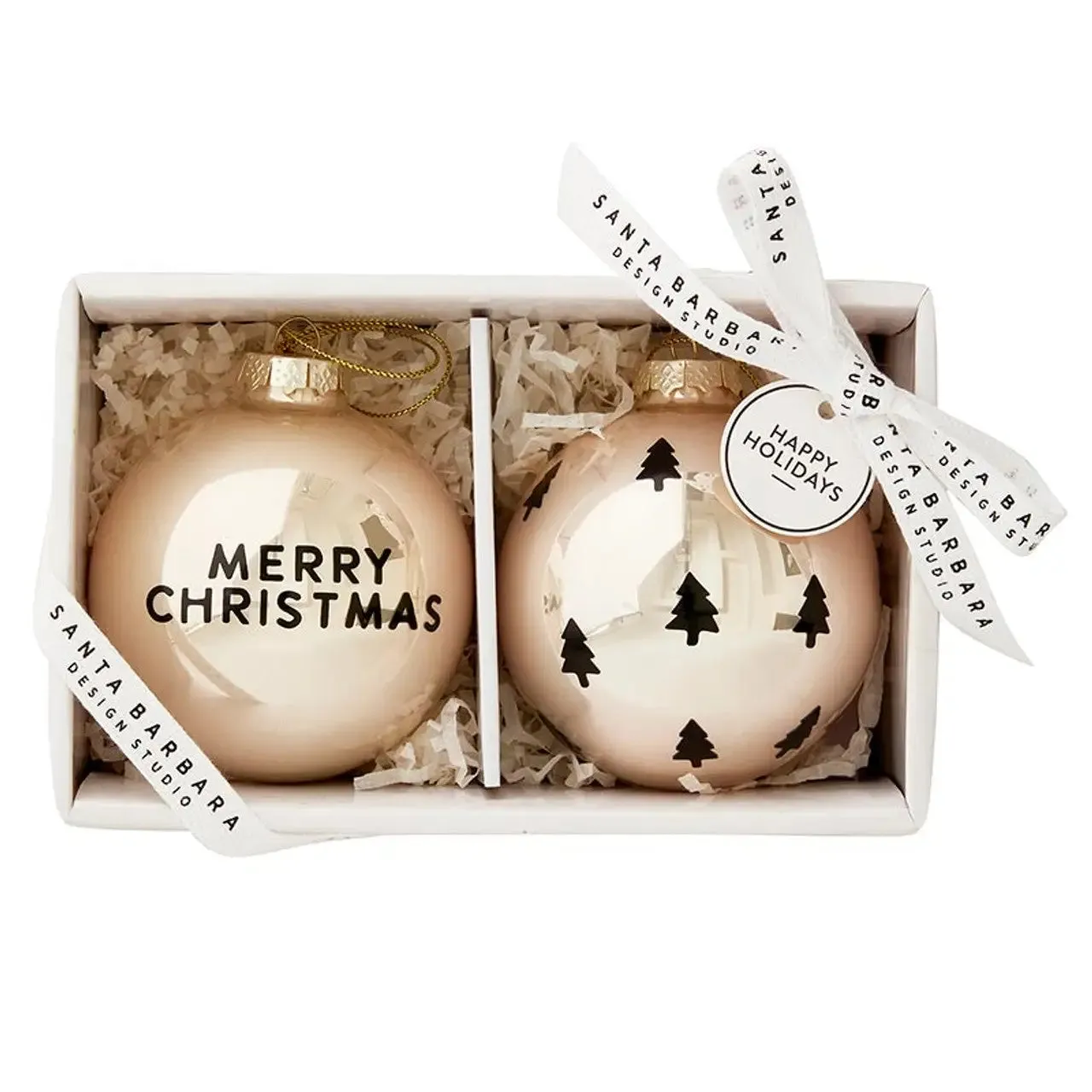 GLASS CHRISTMAS ORNAMENTS SETS