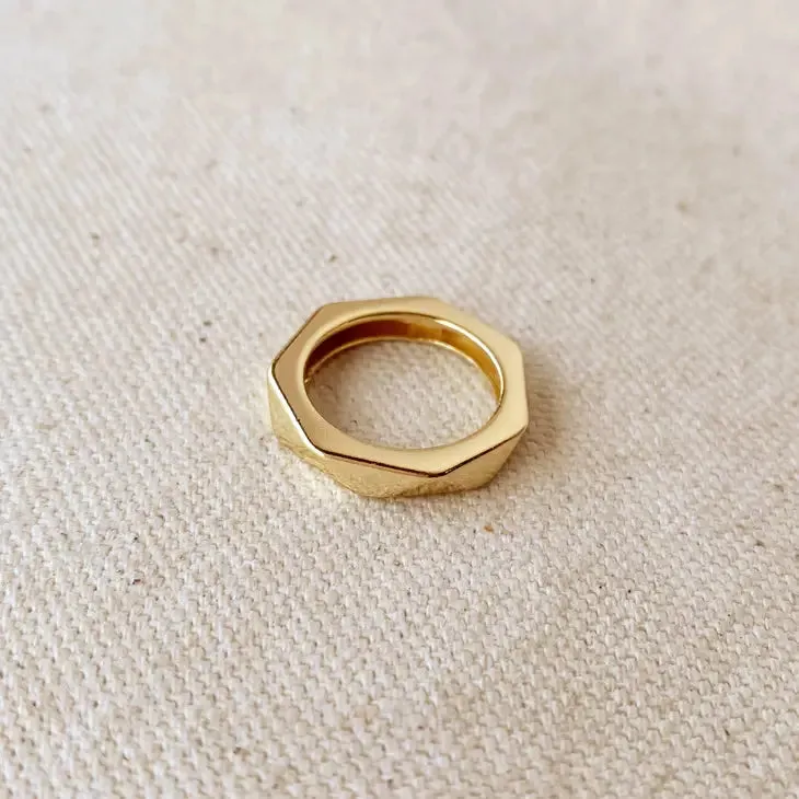 Gold Filled Faceted Band Ring