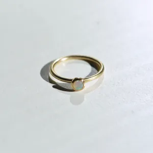 GOLD   OPAL STACKER RING SIZE 7.75