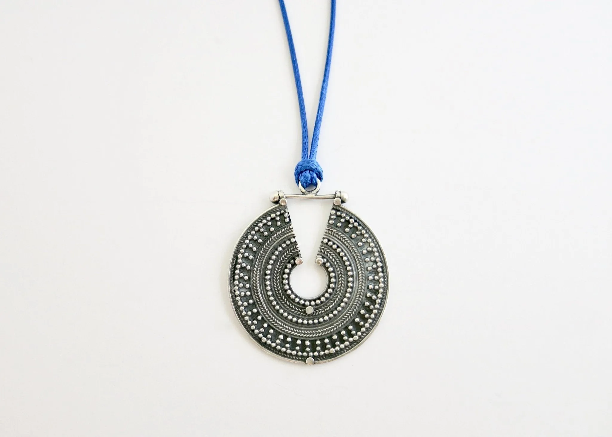 Gorgeous Indian granulation work pendant necklace