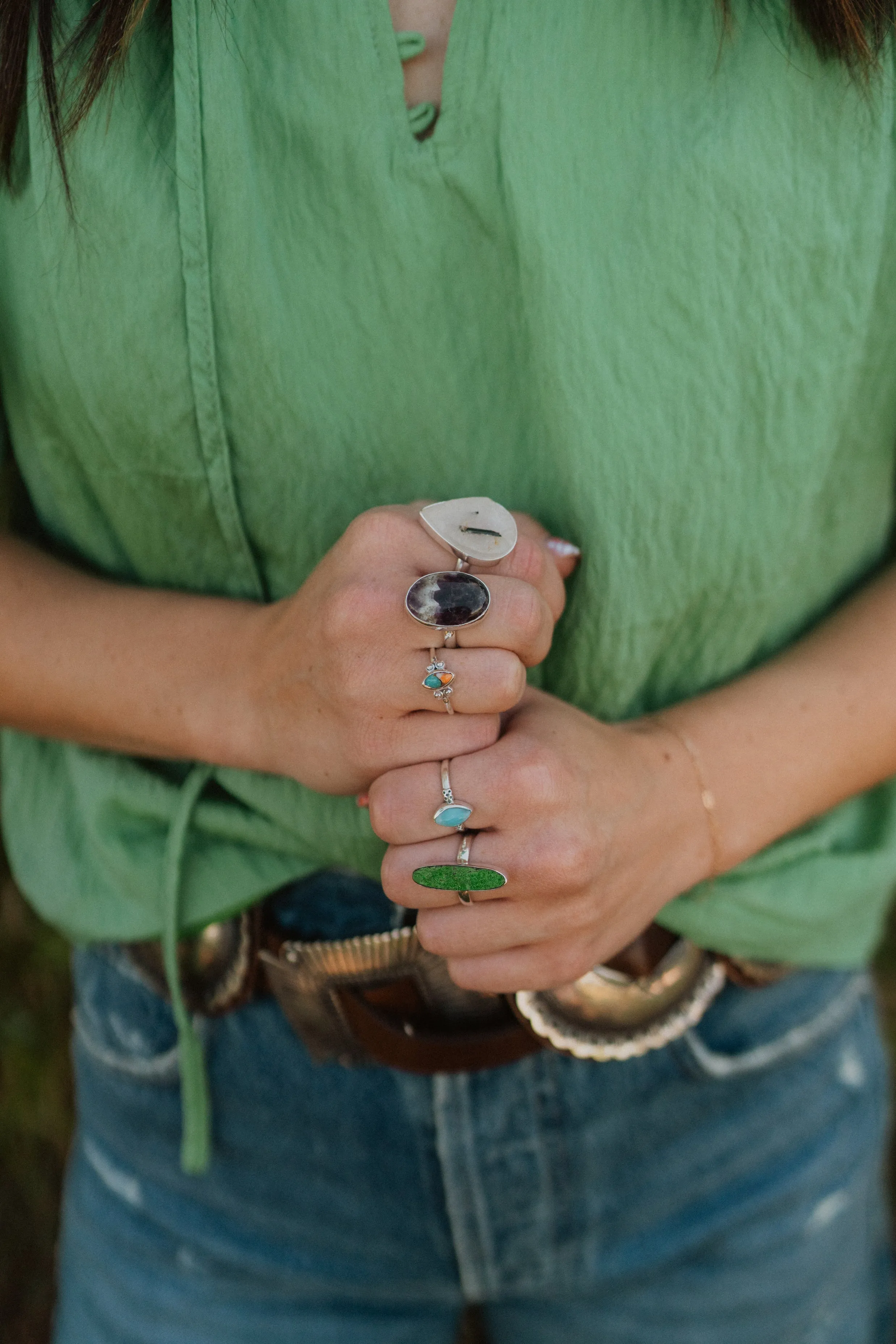 Gretel Ring | Black Tourmaline Quartz