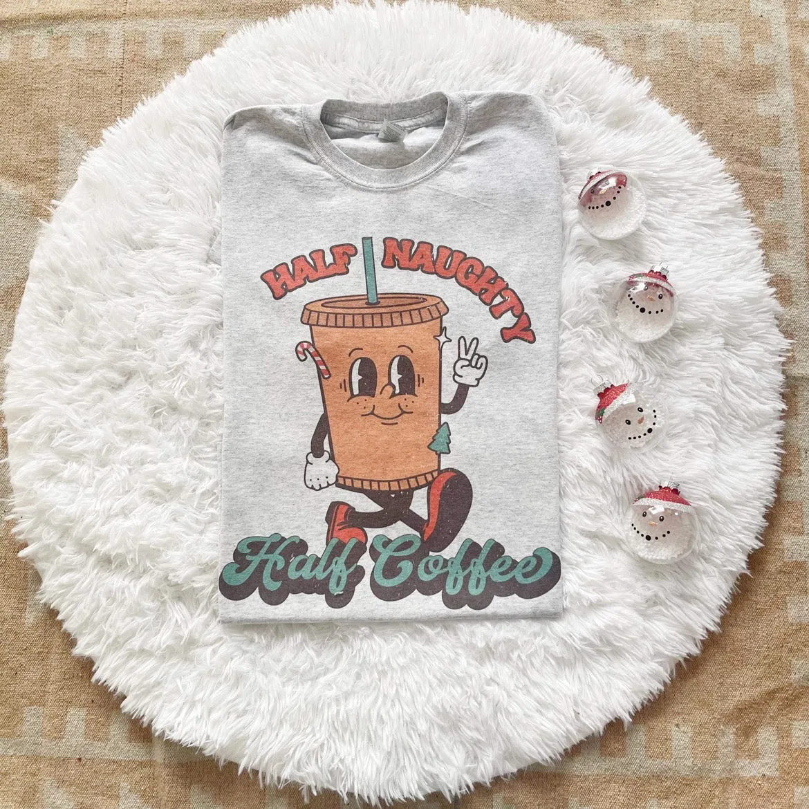 Half Naughty Half Coffee Tee