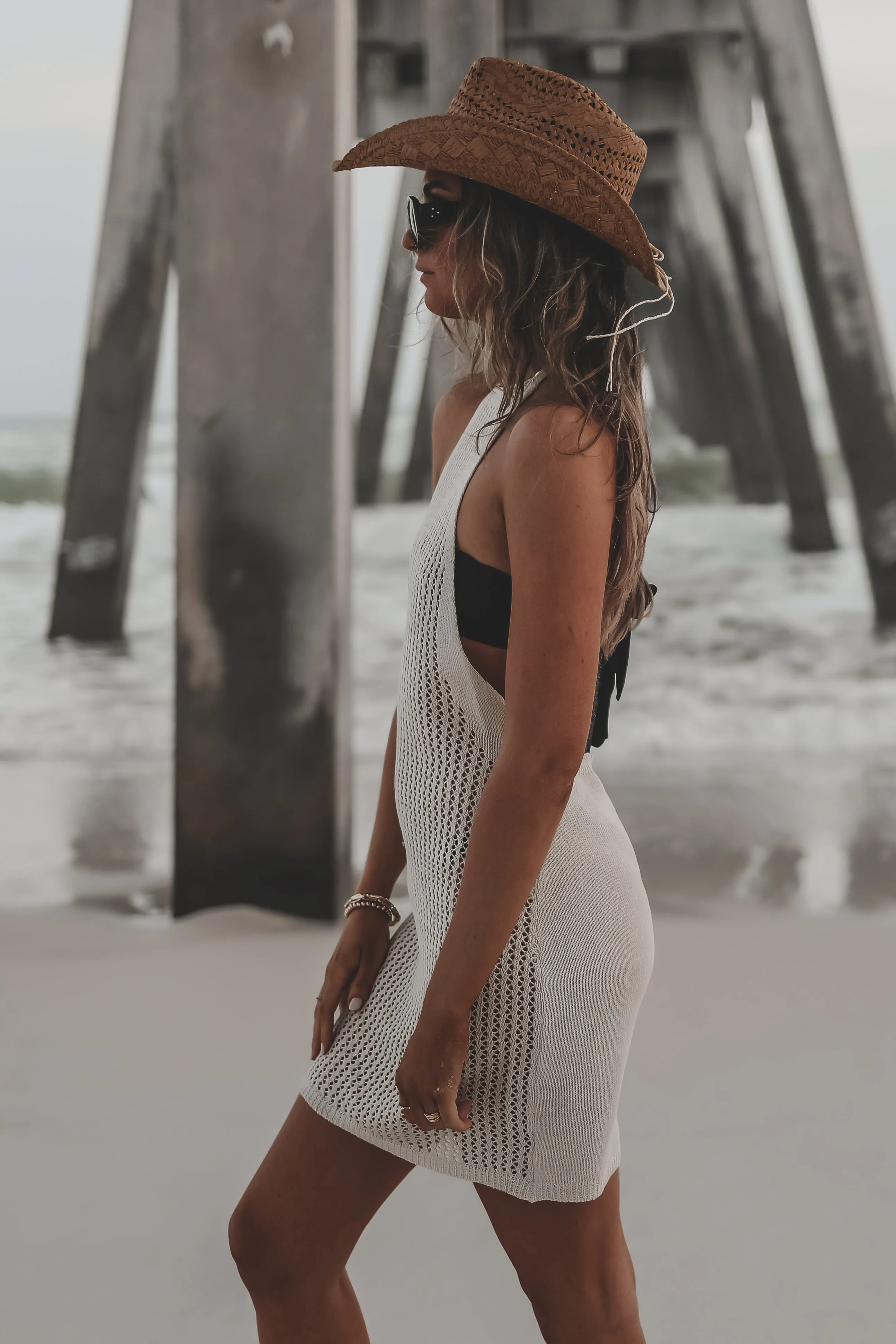 Hats Off Summer Halter Cover Up Dress