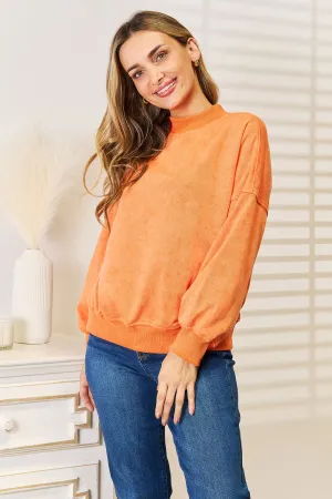 Hazel Blues® |  Basic Bae Round Neck Dropped Shoulder Sweatshirt
