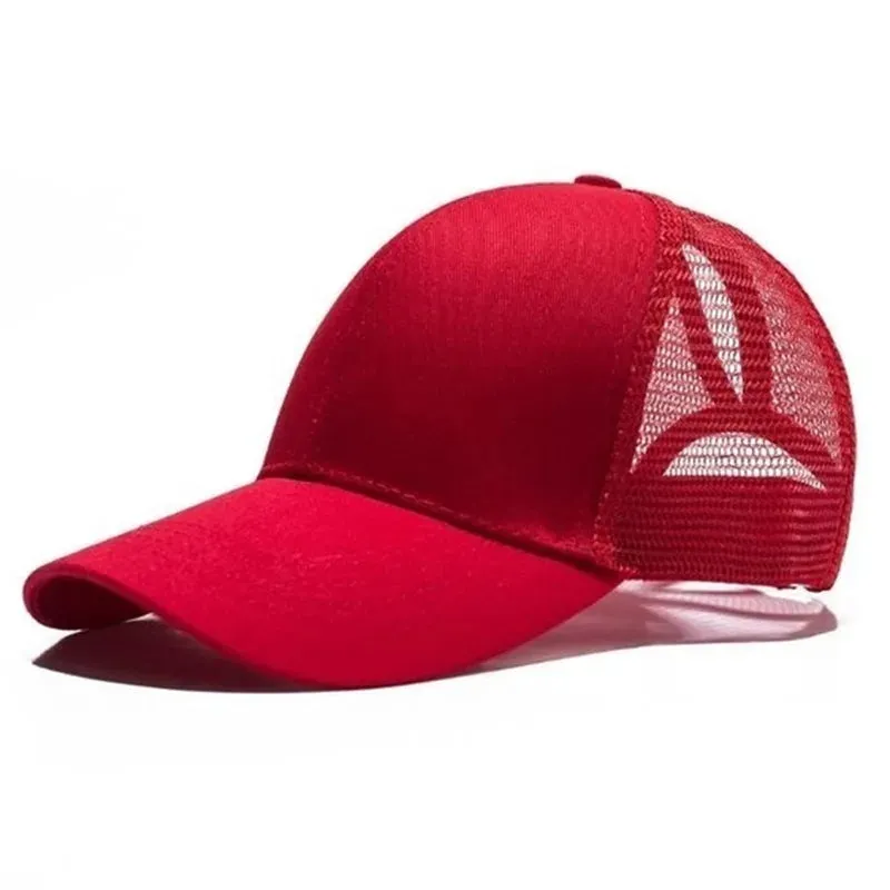 High Ponytail Baseball Cap for Women Summer Sun Hat Running Snapback Hat Messy High Bun CasualWomen's Mesh Caps Female