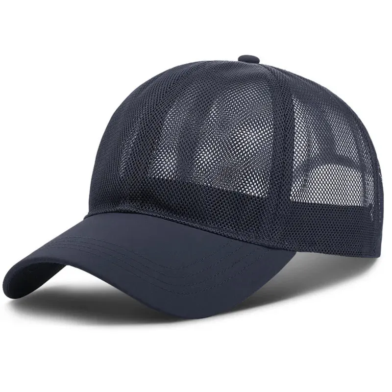 High Ponytail Baseball Cap for Women Summer Sun Hat Running Snapback Hat Messy High Bun CasualWomen's Mesh Caps Female