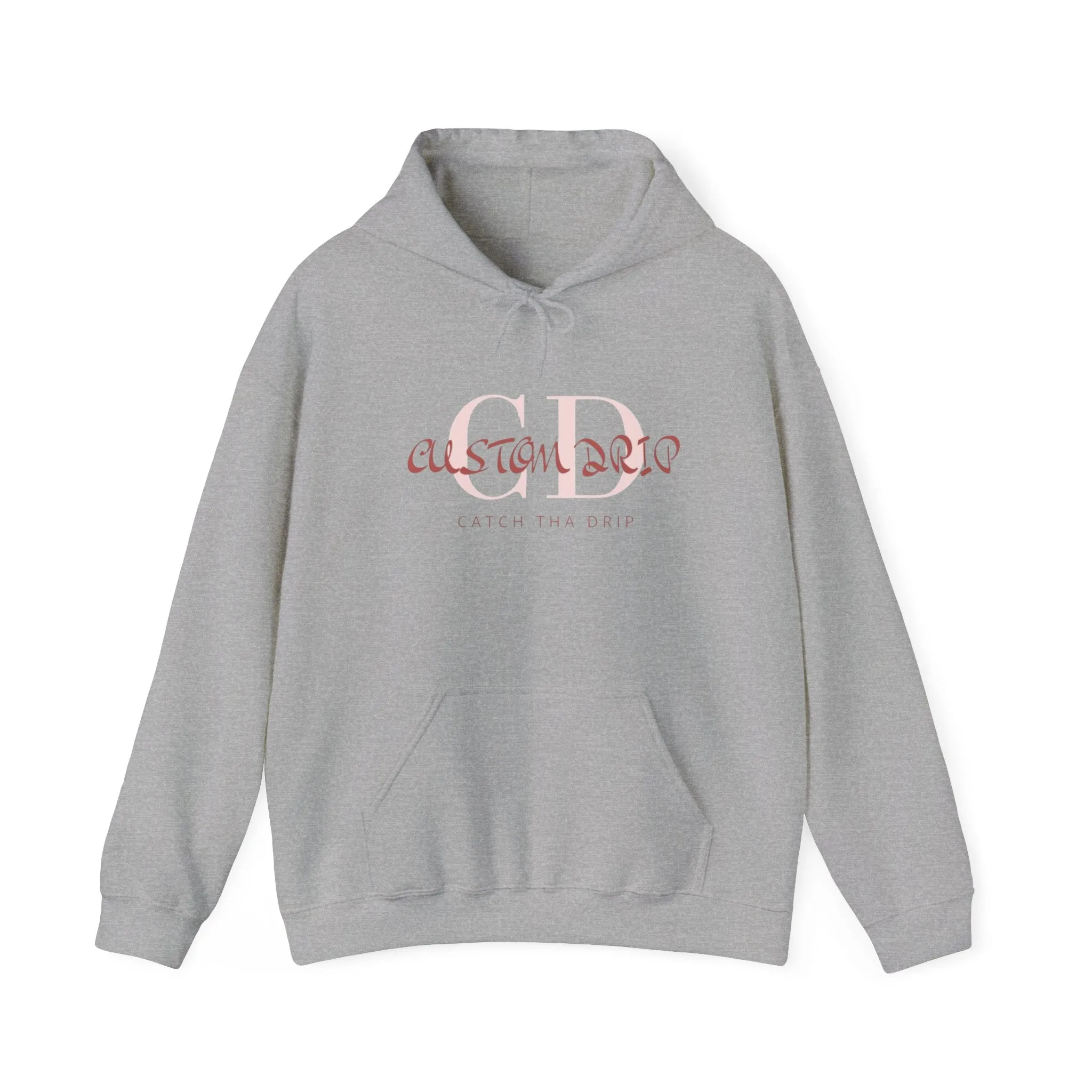 Hooded Sweatshirt with Custom Drip Design
