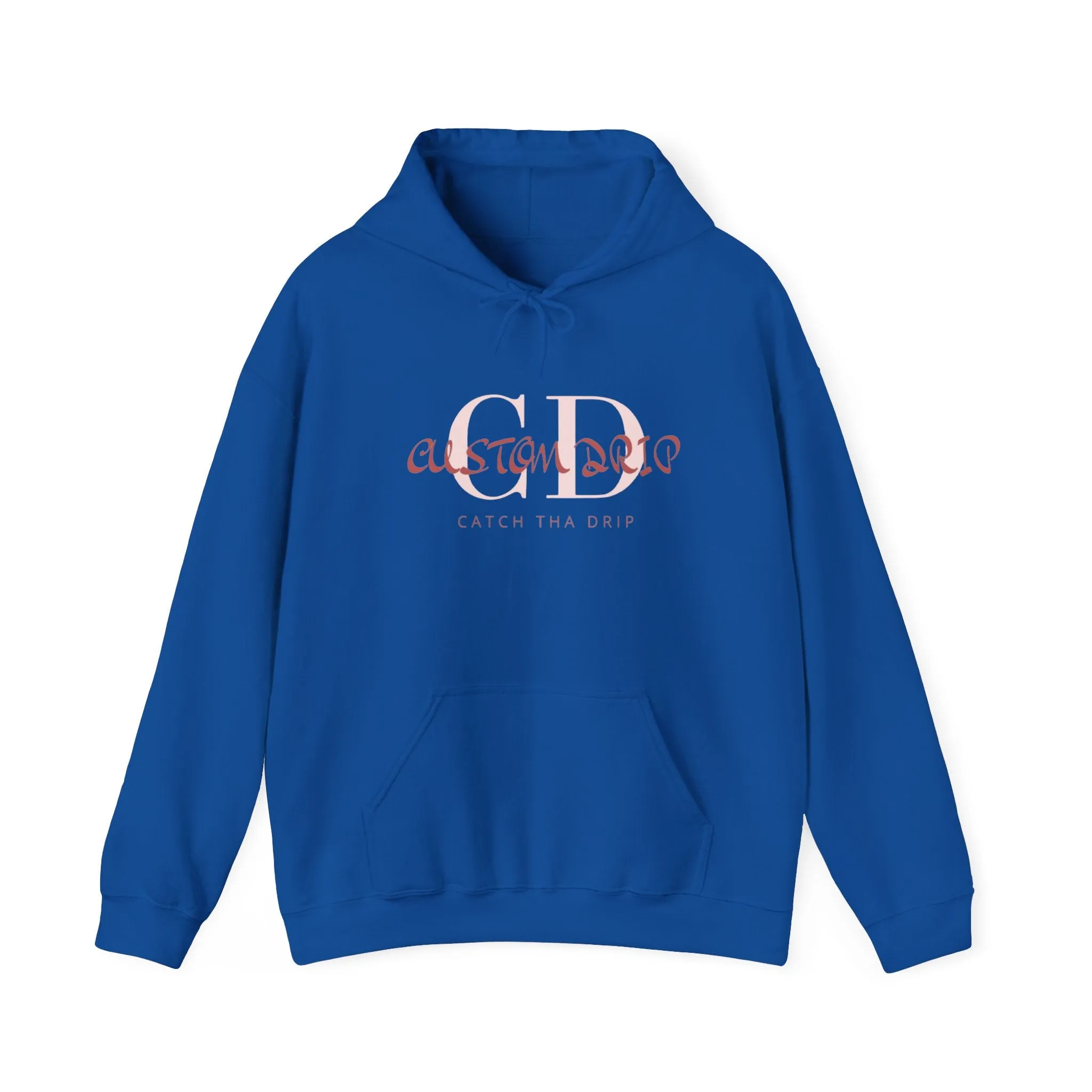 Hooded Sweatshirt with Custom Drip Design