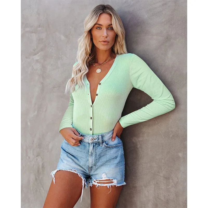 Hot style long sleeve casual blouse