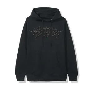 In My Veins | Puff Print Black Hoodie