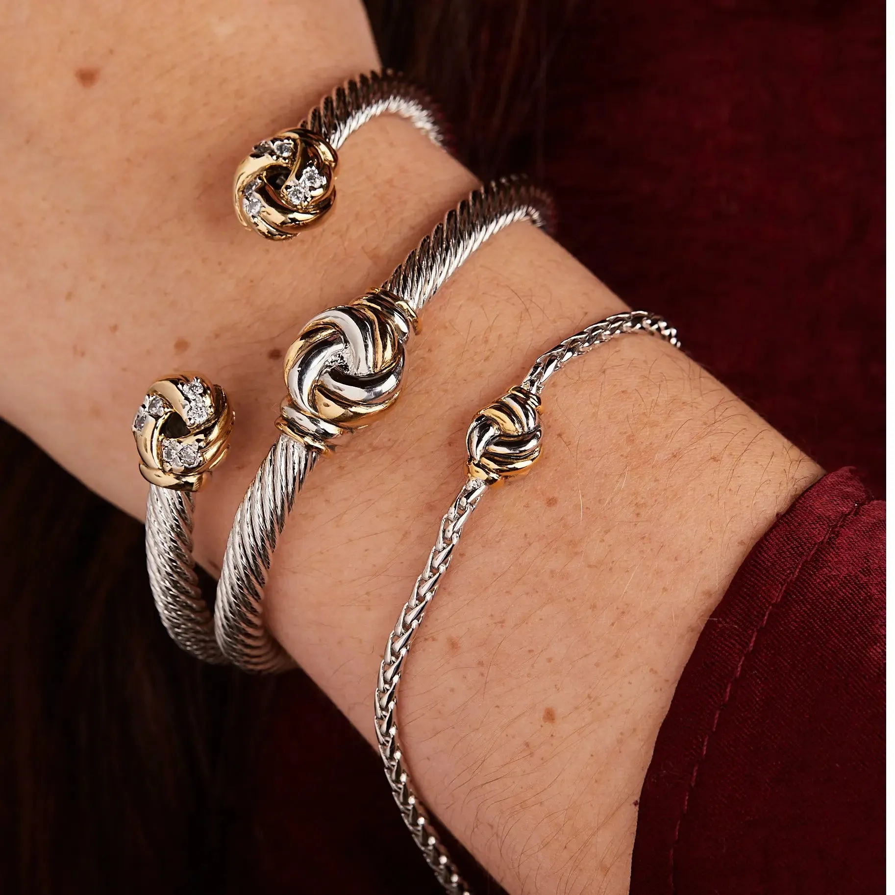 Infinity Love Knot Collection - Single Knot Strand Bracelet