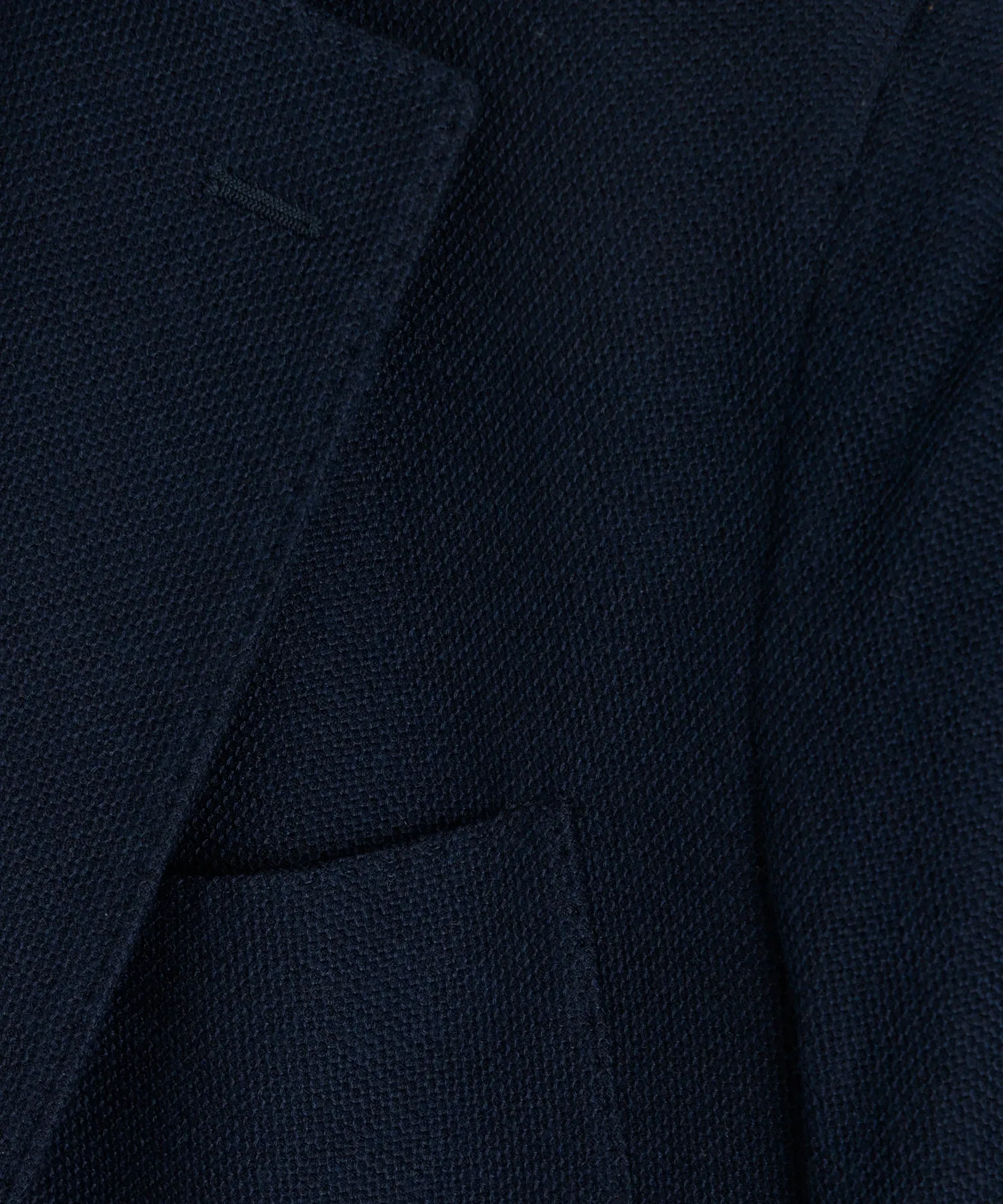 Italian Cashmere Pique Sport Coat in Navy