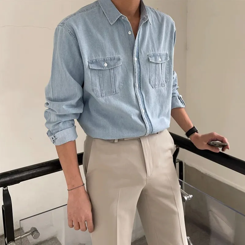 Jeston™ | Men's High Street Semi-Formal Denim Long Sleeves