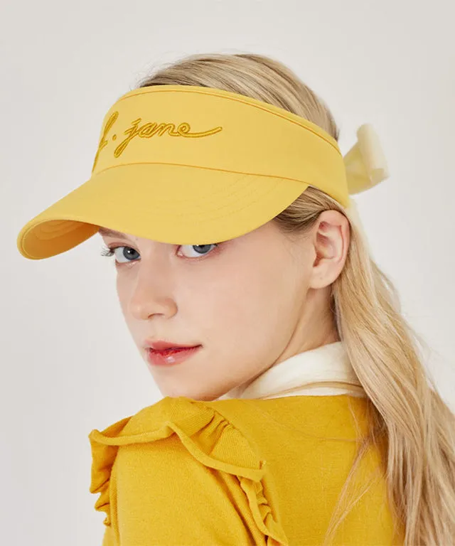 J.Jane Simple Color Logo Sun cap