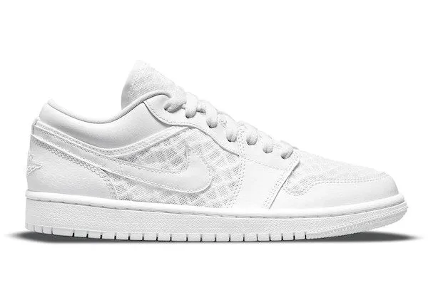 Jordan 1 Retro Low Breathe Triple White (W)