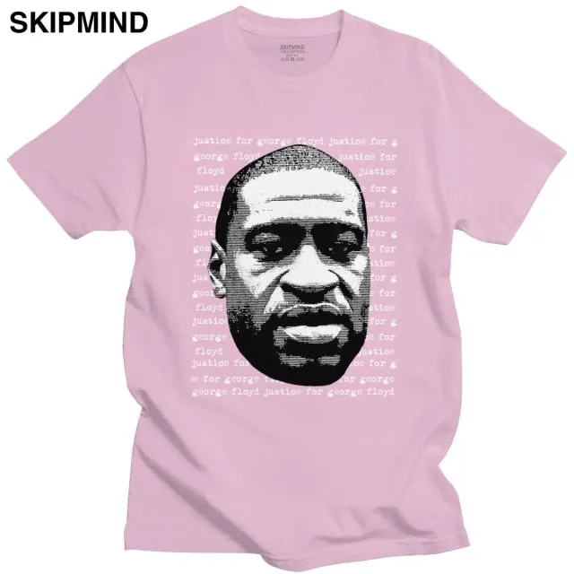 Justice For George Floyd T-shirt Men Cotton Black Lives Matter I Can't Breathe Tee Tops O-neck Short Sleeve Urban Tshirt Clothes