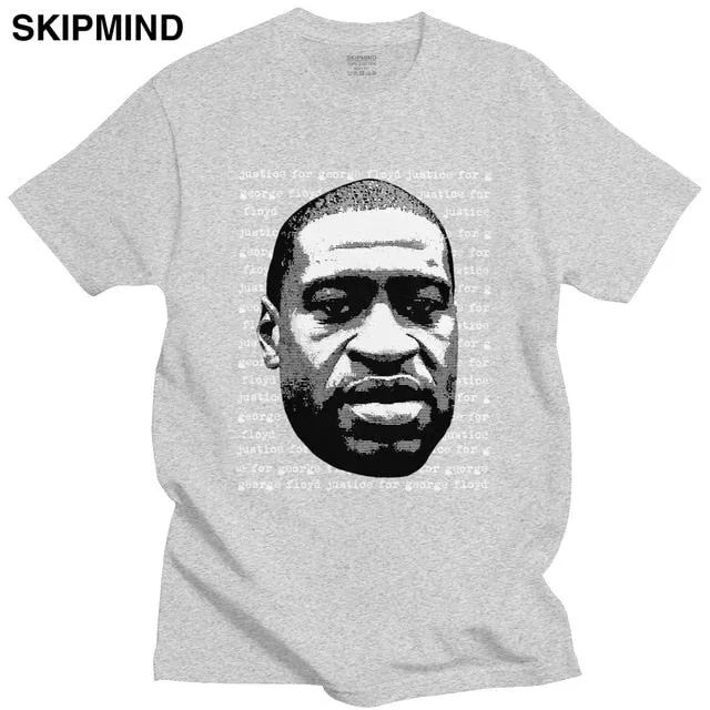 Justice For George Floyd T-shirt Men Cotton Black Lives Matter I Can't Breathe Tee Tops O-neck Short Sleeve Urban Tshirt Clothes