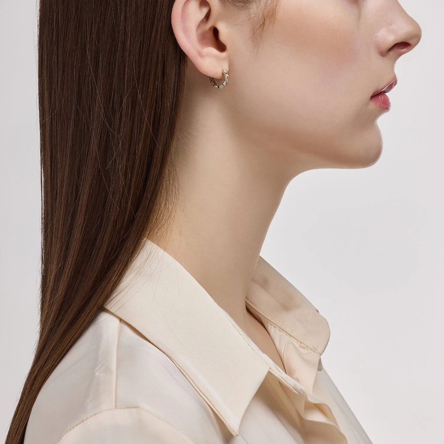 La D.D Gold Earring JDDEN5S124S