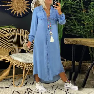 LARISSA - COMFORTABLE DENIM DRESS
