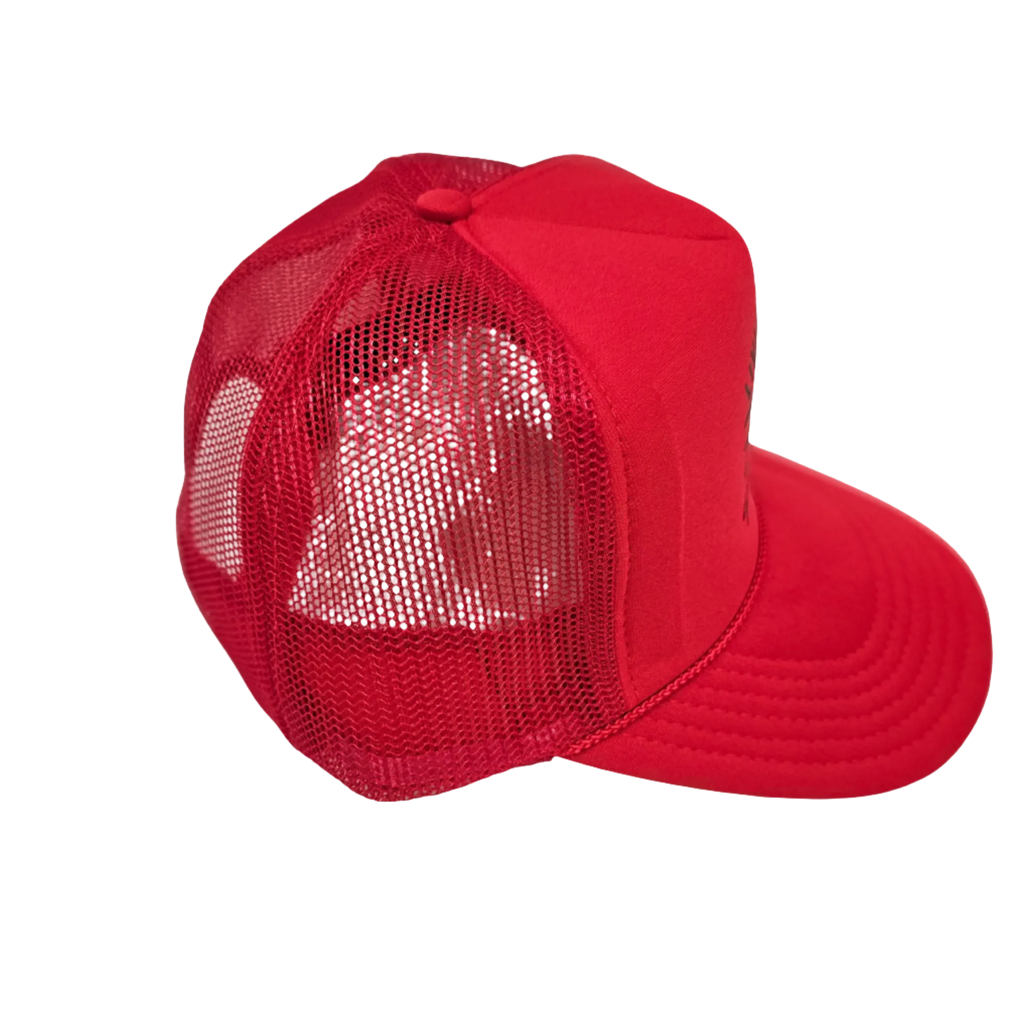Living By Faith On Purpose Trucker Hat - Red/Black