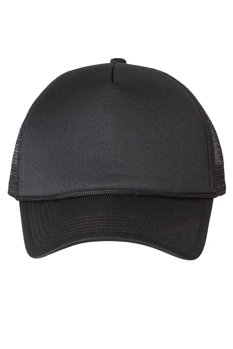 Magenta Chinoiserie Bow Foam Mesh Back Trucker Cap