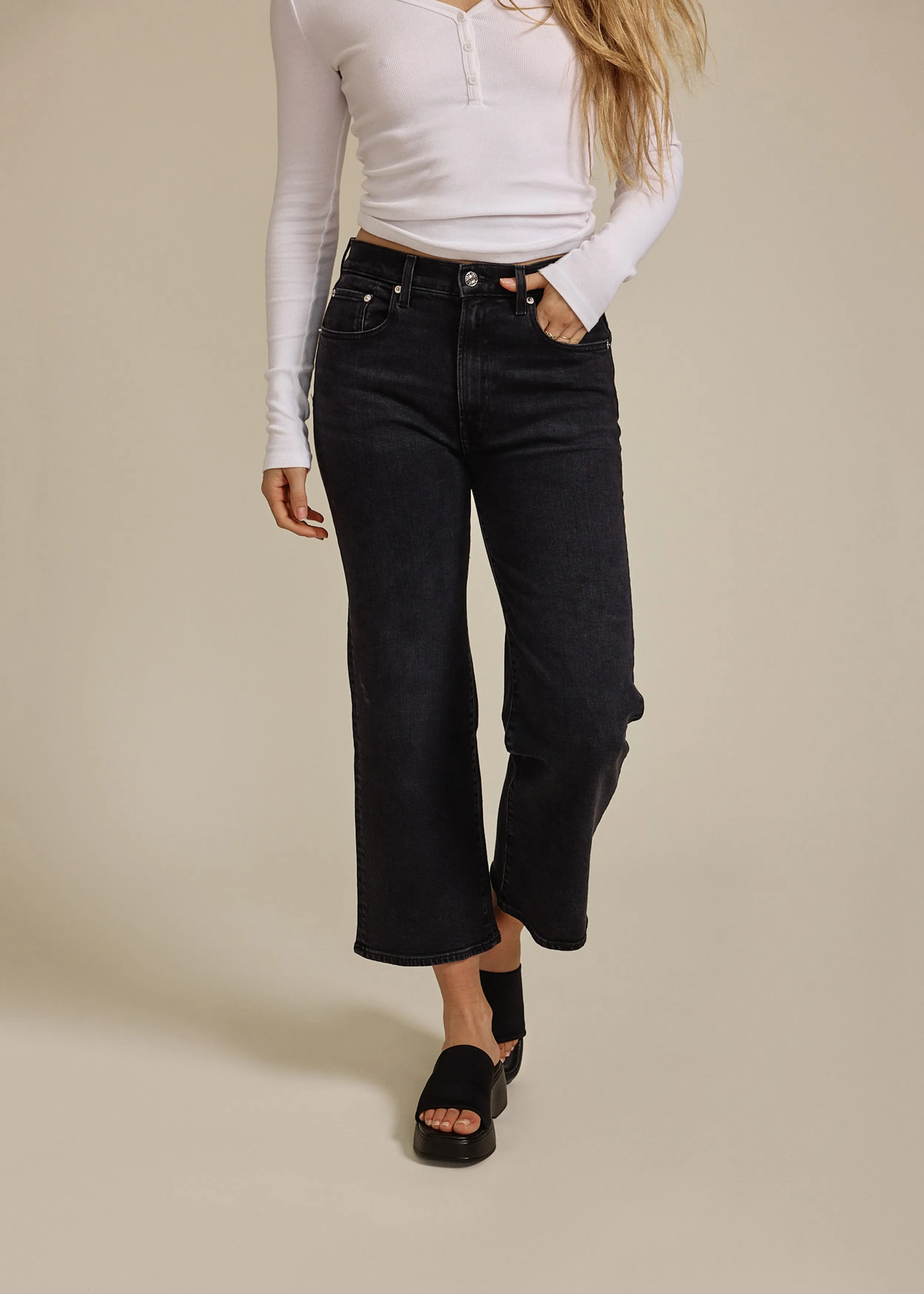 Marli Wide Leg Ankle || Shadows